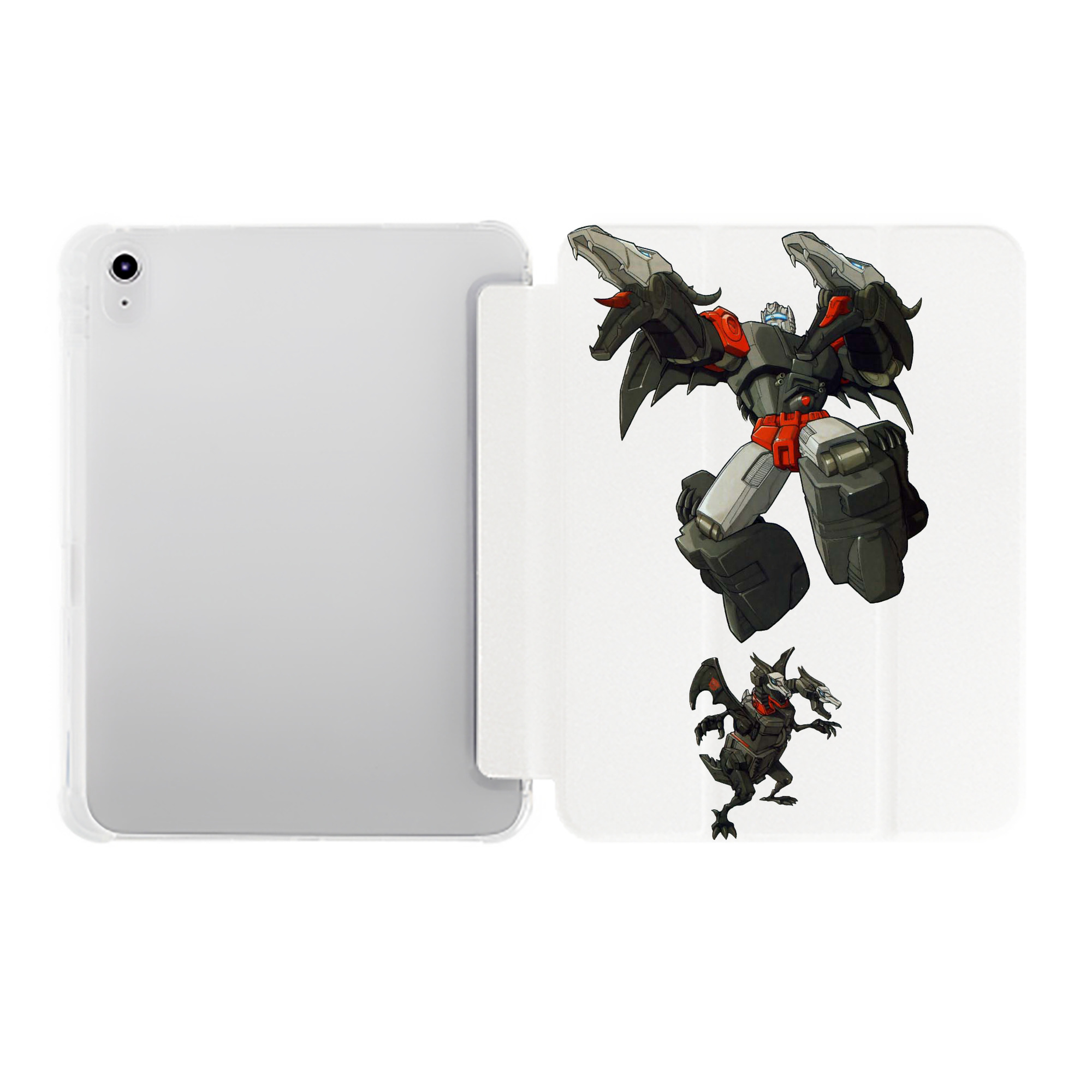 （画像用）  IPad ケース ペン収納付き 三つ折りスタンド PUレザー×シリコン 対応機種9.5/10.5/10.9インチ